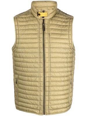 Parajumpers logo-patch padded gilet - Green