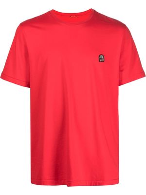 Parajumpers logo-patch short-sleeved T-shirt - Red