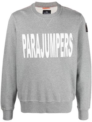 Parajumpers logo-print cotton sweatshirt - Grey