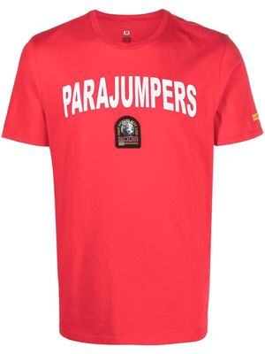 Parajumpers logo-print cotton T-shirt - Red