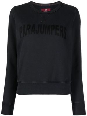Parajumpers logo-print crew-neck cotton sweatshirt - Blue