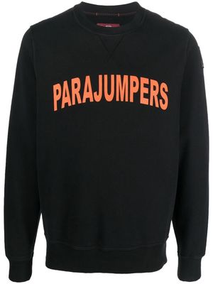 Parajumpers logo-print crew neck sweatshirt - Black