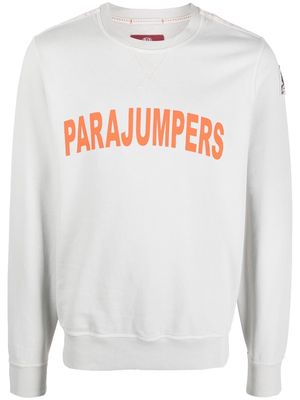 Parajumpers logo-print crew neck sweatshirt - Grey