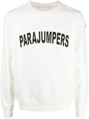 Parajumpers logo-print crew neck sweatshirt - White