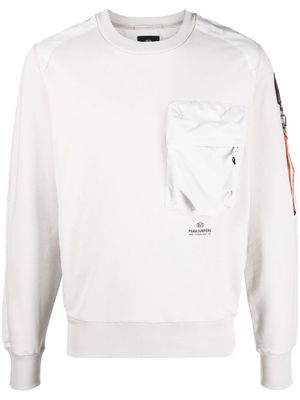Parajumpers logo-print detail sweatshirt - Grey
