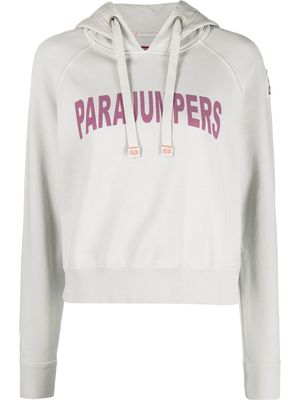 Parajumpers logo-print hoodie - Grey