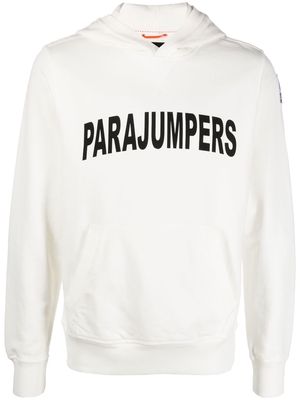 Parajumpers logo-print hoodie - White