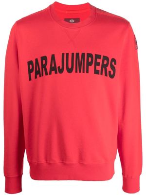 Parajumpers logo-print jumper - Red