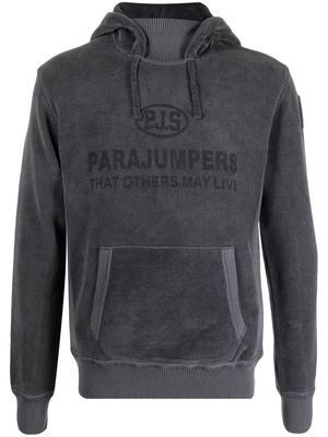 Parajumpers logo-print long-sleeve hoodie - Grey