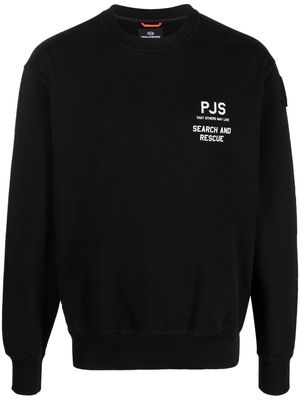 Parajumpers logo-print long-sleeve sweatshirt - Black