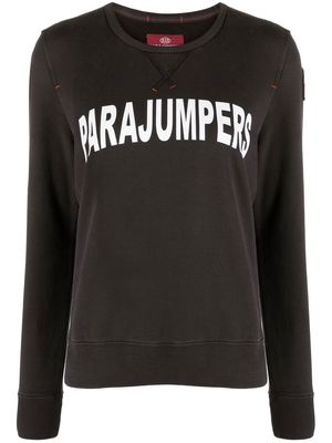 Parajumpers logo-print long sleeve sweatshirt - Blue
