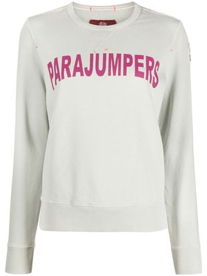 Parajumpers logo-print long sleeve sweatshirt - Grey
