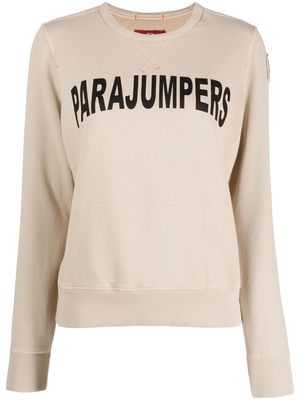 Parajumpers logo-print long sleeve sweatshirt - Neutrals
