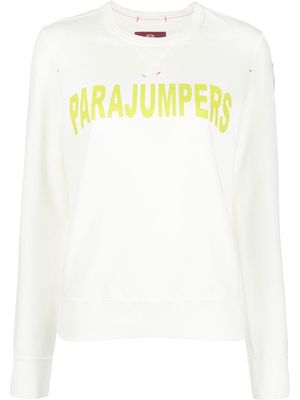 Parajumpers logo-print long sleeve sweatshirt - White