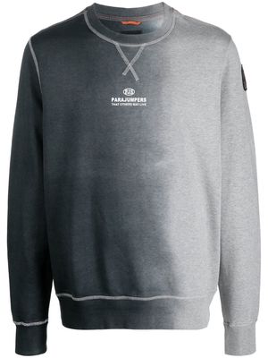 Parajumpers logo-print ombre jumper - Grey