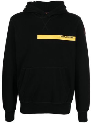 Parajumpers logo-print pullover hoodie - Black