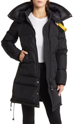 Parajumpers Long Bear Recycled Nylon 700 Fill Power Down Coat in Black