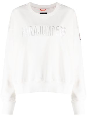 Parajumpers Melita logo-embroidered sweatshirt - White