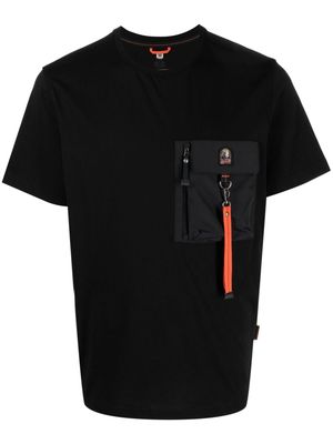 Parajumpers Mojave zip-pocket cotton T-shirt - Black
