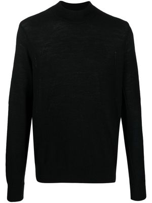 Parajumpers Orval logo-patch merino wool sweatshirt - Black