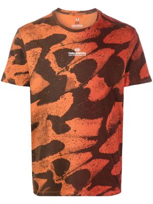 Parajumpers Outback abstract-print cotton T-shirt - Orange