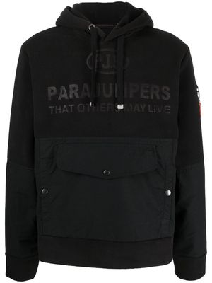 Parajumpers Ozark drawstring fleece hoodie - Black