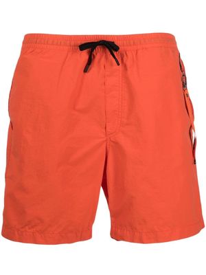 Parajumpers pach-detail three-pocket swim shorts - Orange