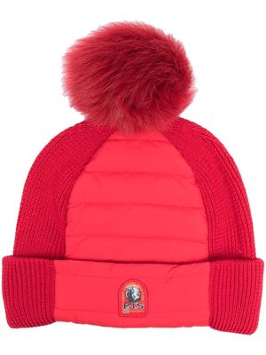 Parajumpers padded wool beanie hat - Red