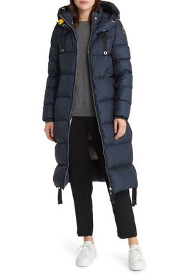 Parajumpers Panda Hooded Down Puffer Parka in Ink Blue