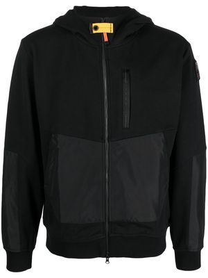 Parajumpers panelled zip-up hoodie - Black