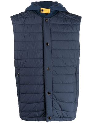 Parajumpers quilted hooded gilet - Blue