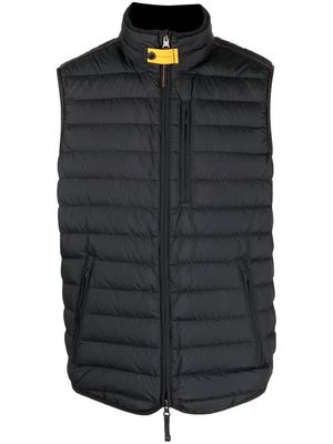 Parajumpers quilted zip-up gilet - Black