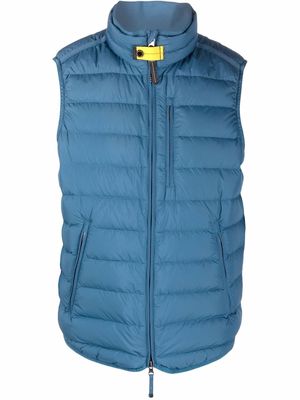 Parajumpers quilted zip-up gilet - Blue