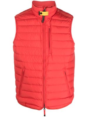 Parajumpers quilted zip-up gilet - Red