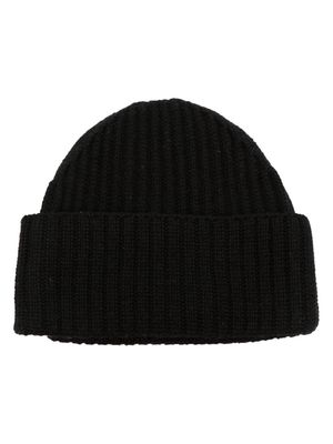 Parajumpers ribbed-knit wool blend beanie - Black