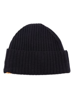 Parajumpers ribbed-knit wool blend beanie - Blue