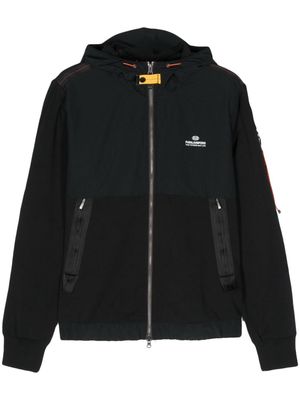 Parajumpers Trident cotton-blend zipped hoodie - Black