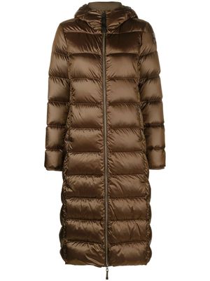 Parajumpers zip-up hooded puffer coat - Brown