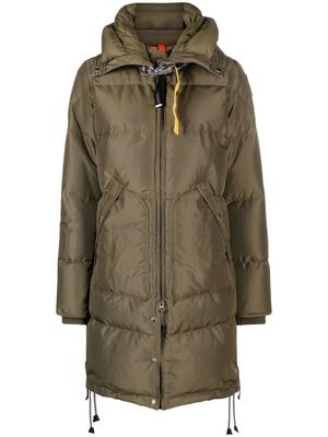 Parajumpers zip-up hooded puffer coat - Green