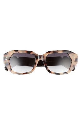 Pared Small & Mighty 51.5mm Geometric Sunglasses in Cookies & Cream Grey