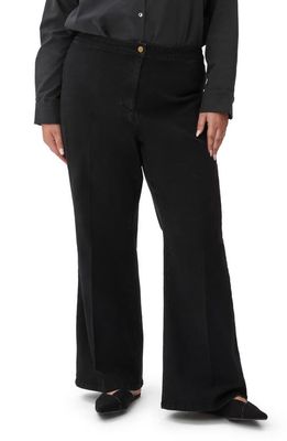 Pari Passu Dalita Wide Leg Denim Pants in Black 