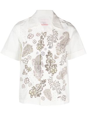 Paria Farzaneh Safari short-sleeve shirt - White