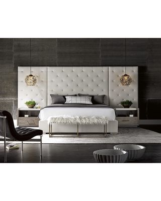 Parigi Tufted King Bed with Panels