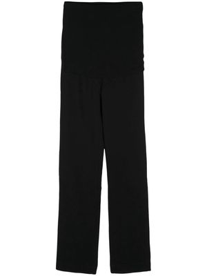 Paris Georgia Apron straight-leg trousers - Black