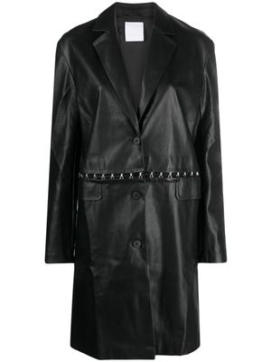 Paris Georgia faux-leather jacket - Black