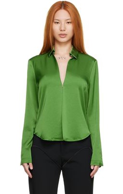 Paris Georgia Green Triacetate Shirt