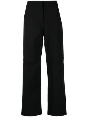 Paris Georgia high-waisted straight-leg trousers - Black
