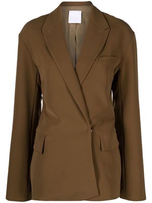 Paris Georgia notched-lapel tailored blazer - Brown