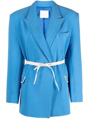 Paris Georgia waist-tie blazer - Blue