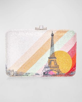 Paris Golden Hour Crystal Clutch Bag